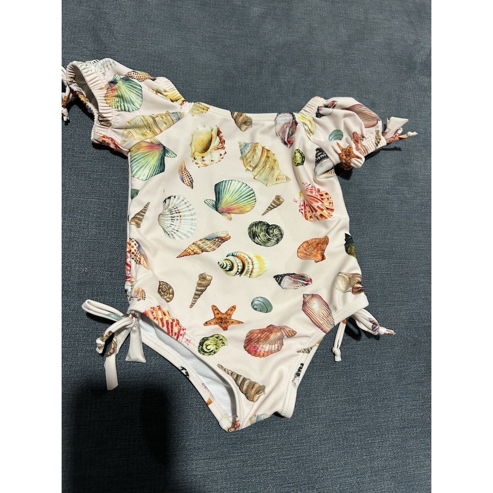 Edgehill Collection Babygirl Seashell‎ One Piece Swimsuit Size 12 Months